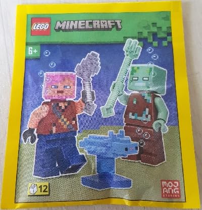 Foto 3 pulgar | Juguete Lego Minecraft Adventurer Con Drowned Y Axolotl 6+ - Venta Internacional