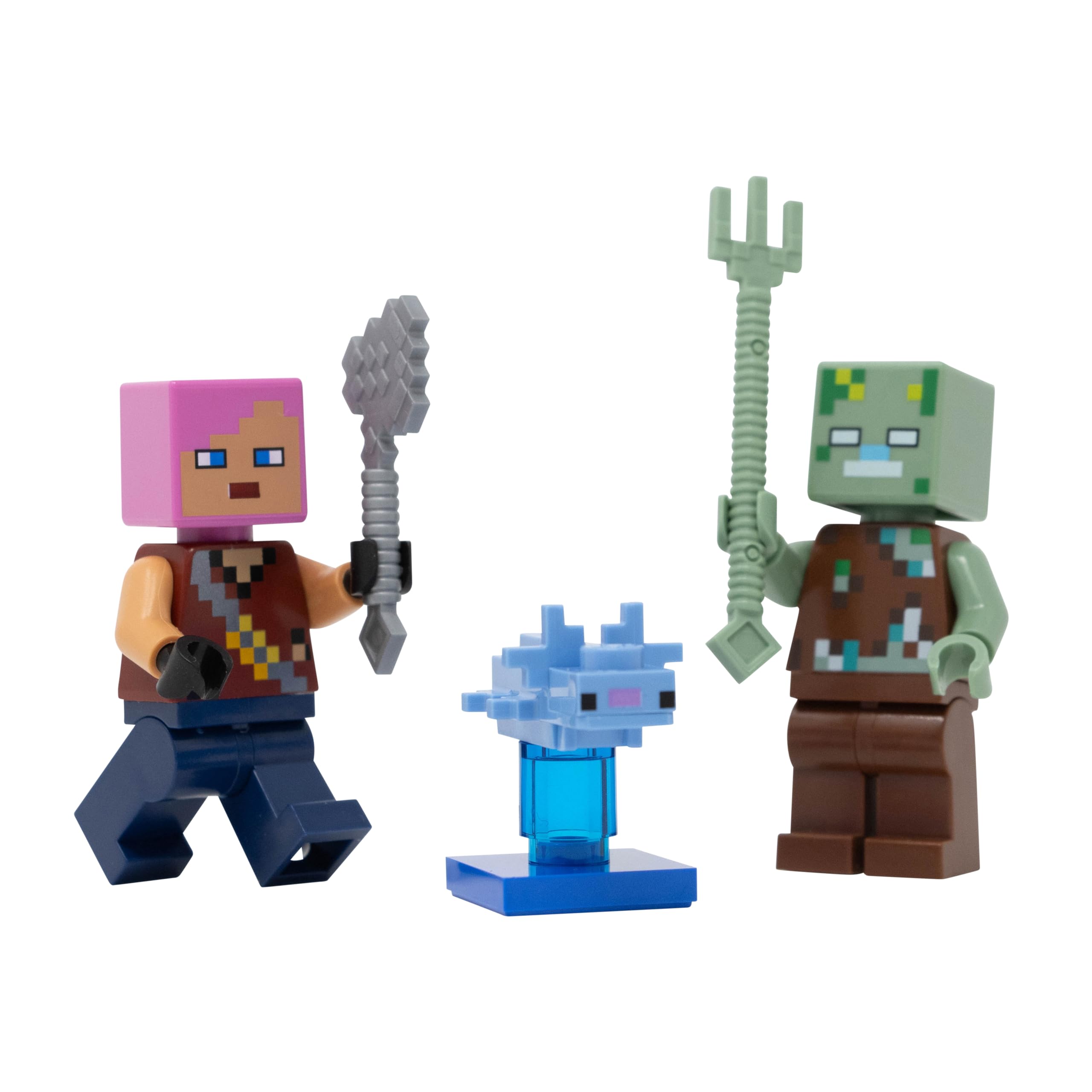 Foto 4 pulgar | Juguete Lego Minecraft Adventurer Con Drowned Y Axolotl 6+ - Venta Internacional