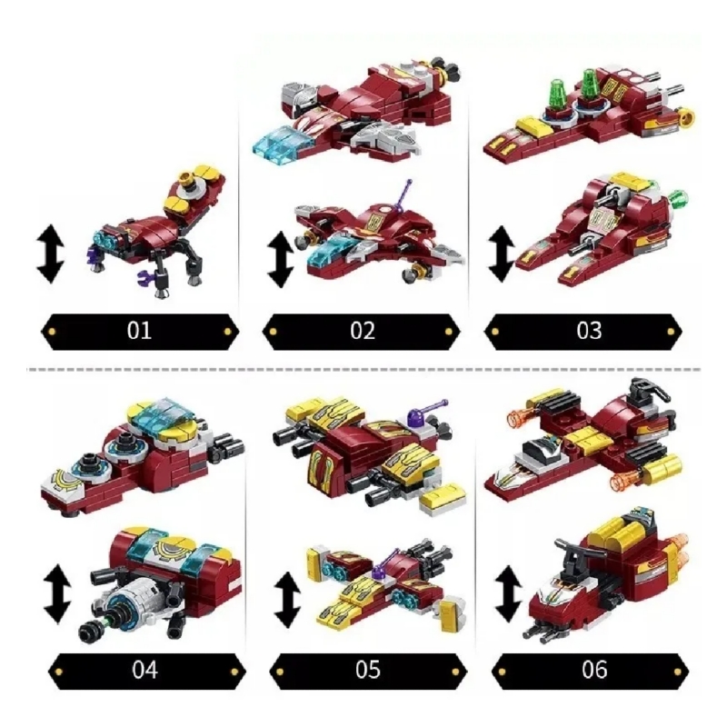 Foto 3 pulgar | Bloques De Construcción Lego Steel Mecha Ironman 12 En 1 575 Piezas - Venta Internacional.