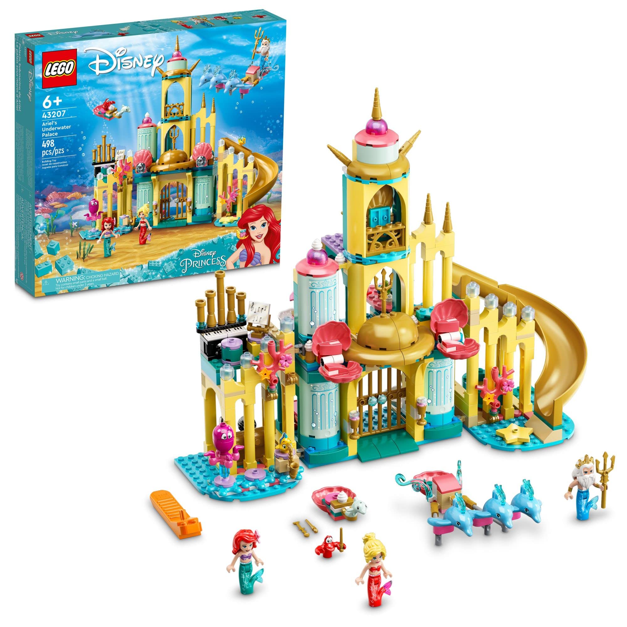Foto 2 pulgar | Juguete De Construcción Lego Disney Princess Ariel's Underwater Palace - Venta Internacional.