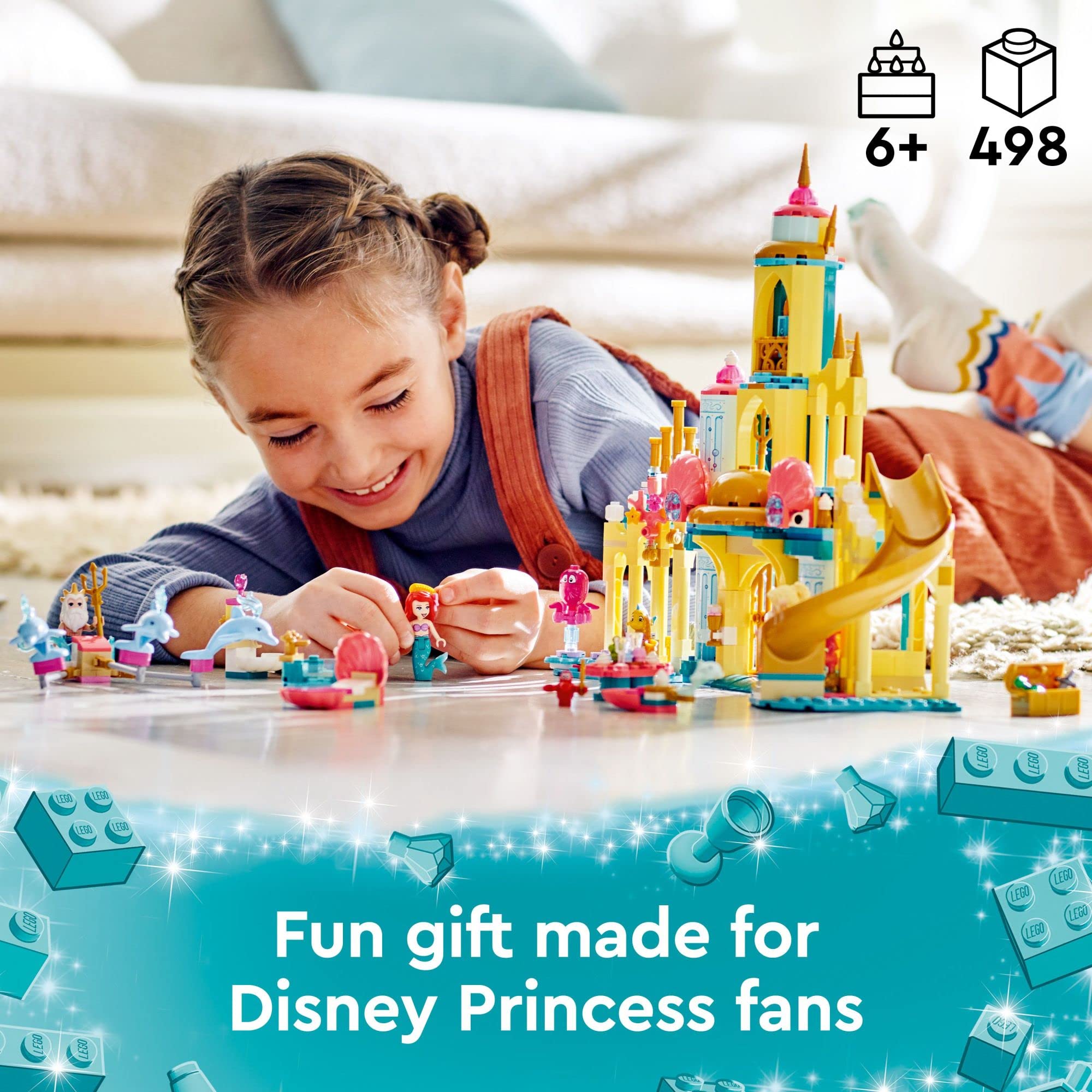 Foto 2 | Juguete De Construcción Lego Disney Princess Ariel's Underwater Palace - Venta Internacional.