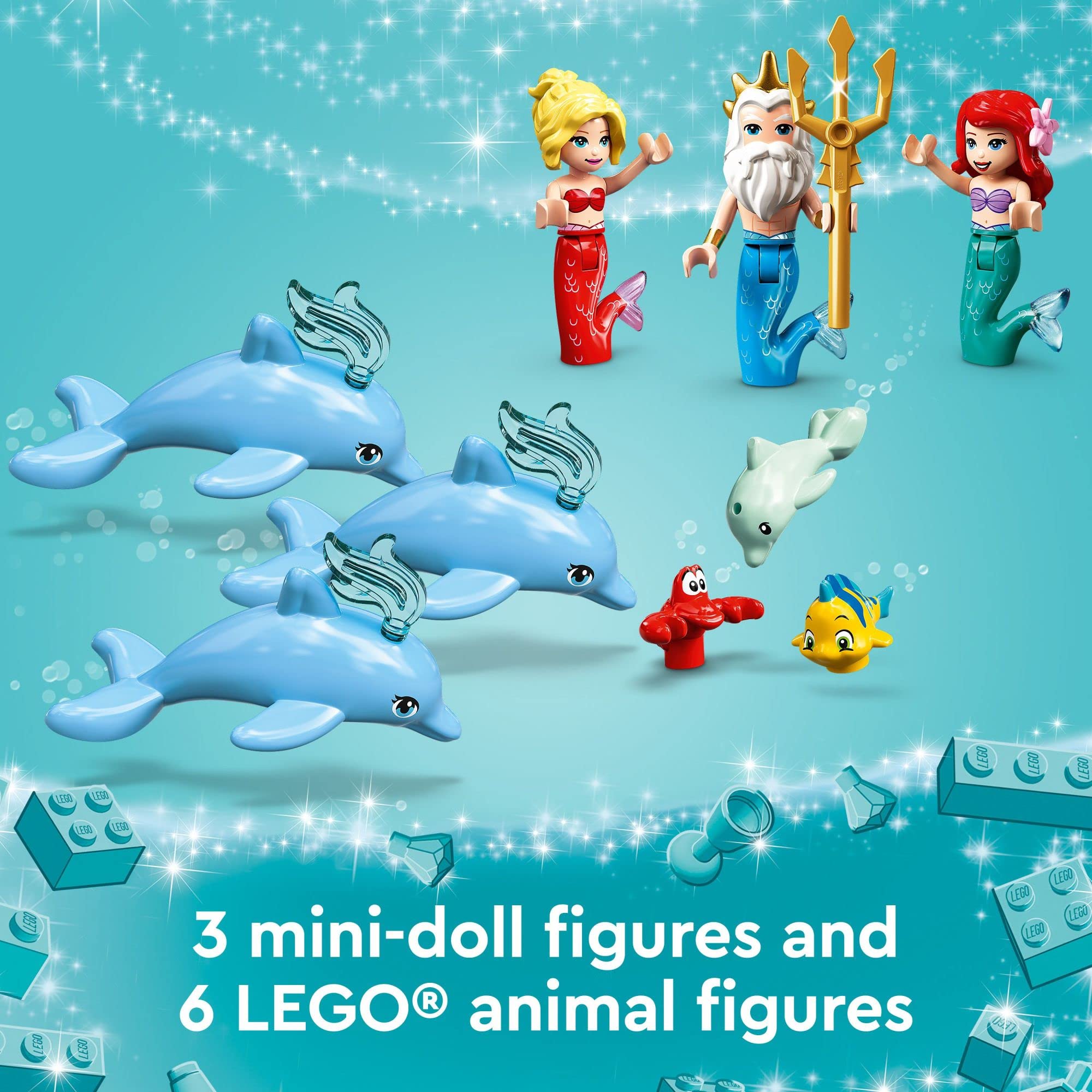 Foto 6 pulgar | Juguete De Construcción Lego Disney Princess Ariel's Underwater Palace - Venta Internacional.