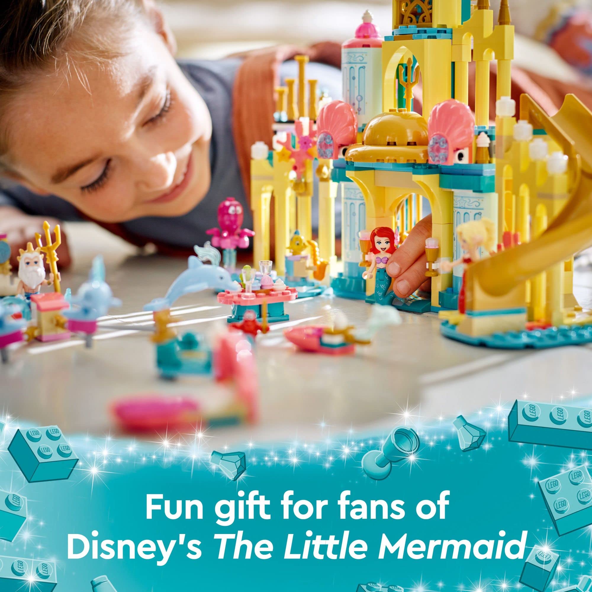 Foto 6 | Juguete De Construcción Lego Disney Princess Ariel's Underwater Palace - Venta Internacional.