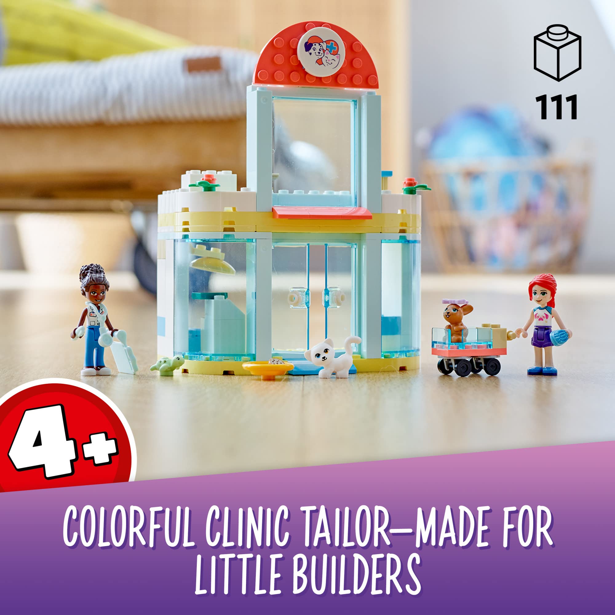 Foto 2 | Kit De Construcción Lego Friends Pet Clinic 41695 Con 111 Piezas - Venta Internacional.