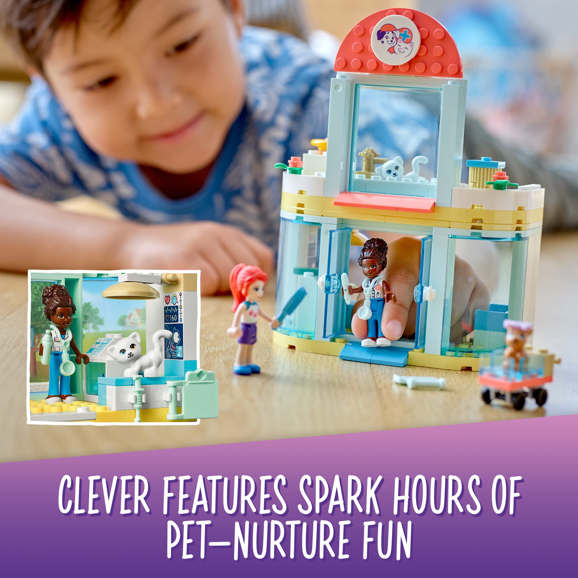 Foto 4 | Kit De Construcción Lego Friends Pet Clinic 41695 Con 111 Piezas - Venta Internacional.
