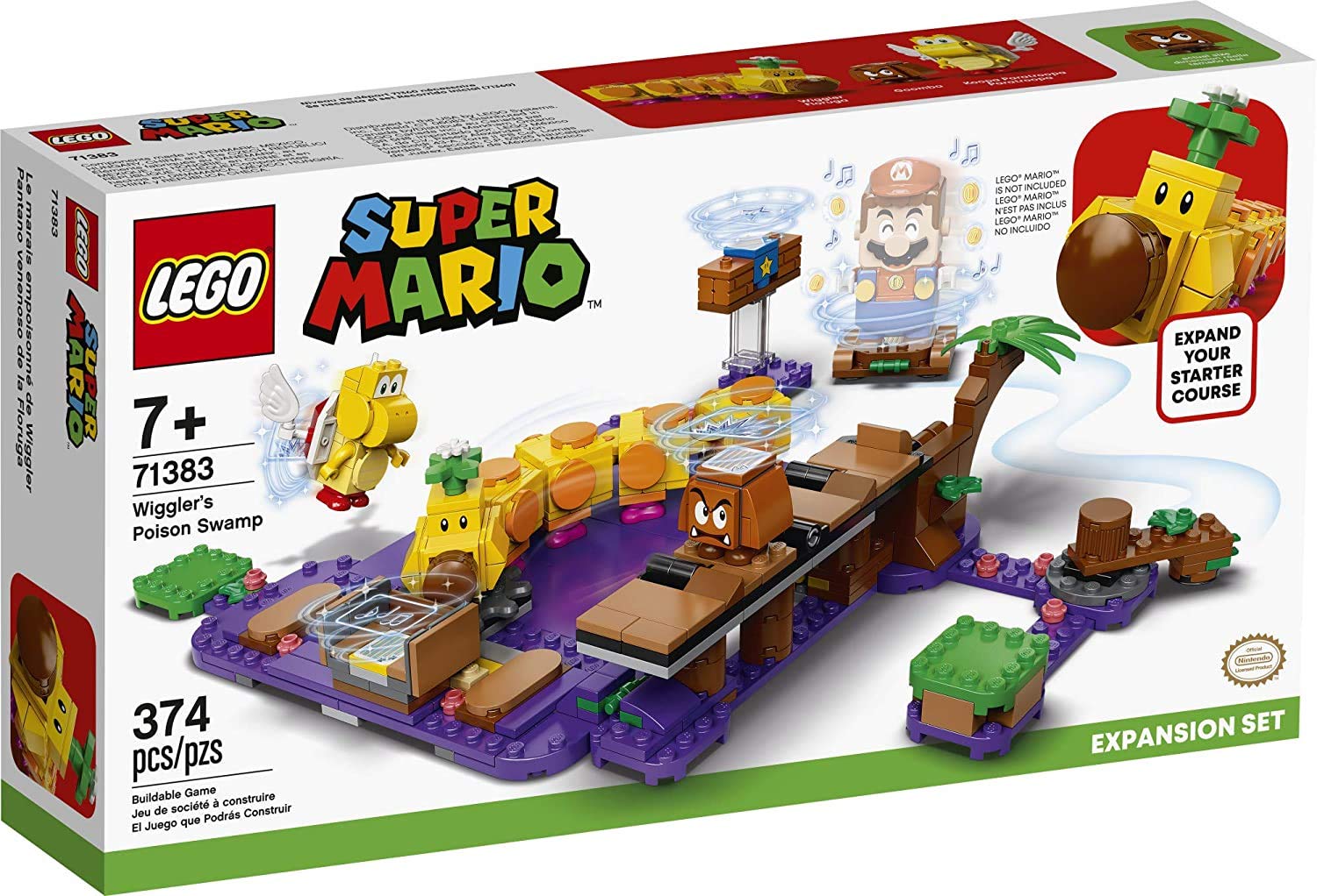 Kit de Construcción Lego Super Mario Wiggler's Poison Swamp 71383 - Venta Internacional