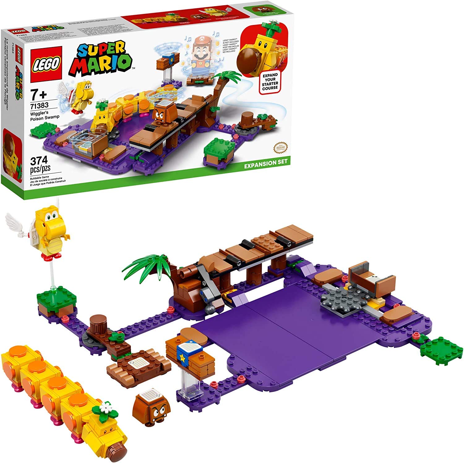Foto 3 pulgar | Kit de Construcción Lego Super Mario Wiggler's Poison Swamp 71383 - Venta Internacional