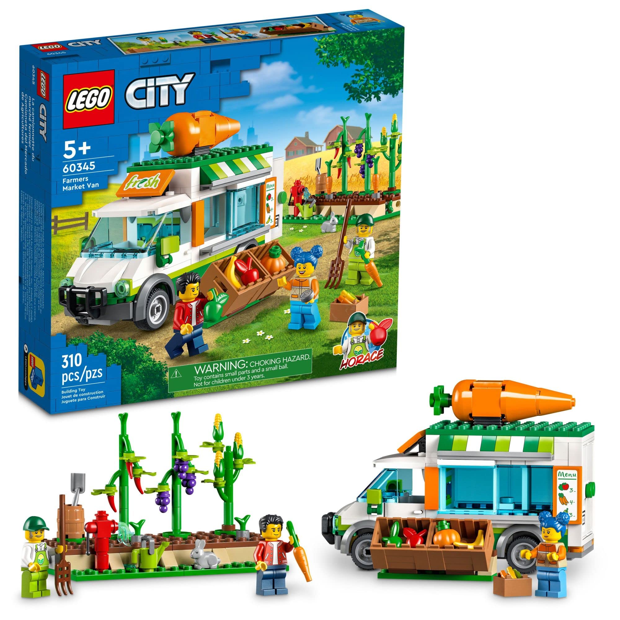 Set De Juguetes De Construcción Lego City Farmers Market Van 60345 Kids 5+ - Venta Internacional.
