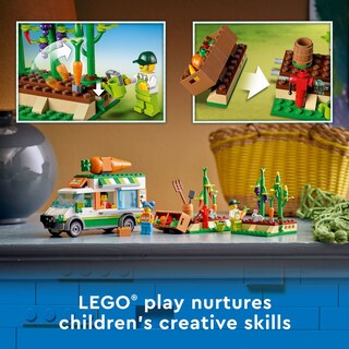 Foto 3 | Set De Juguetes De Construcción Lego City Farmers Market Van 60345 Kids 5+ - Venta Internacional.