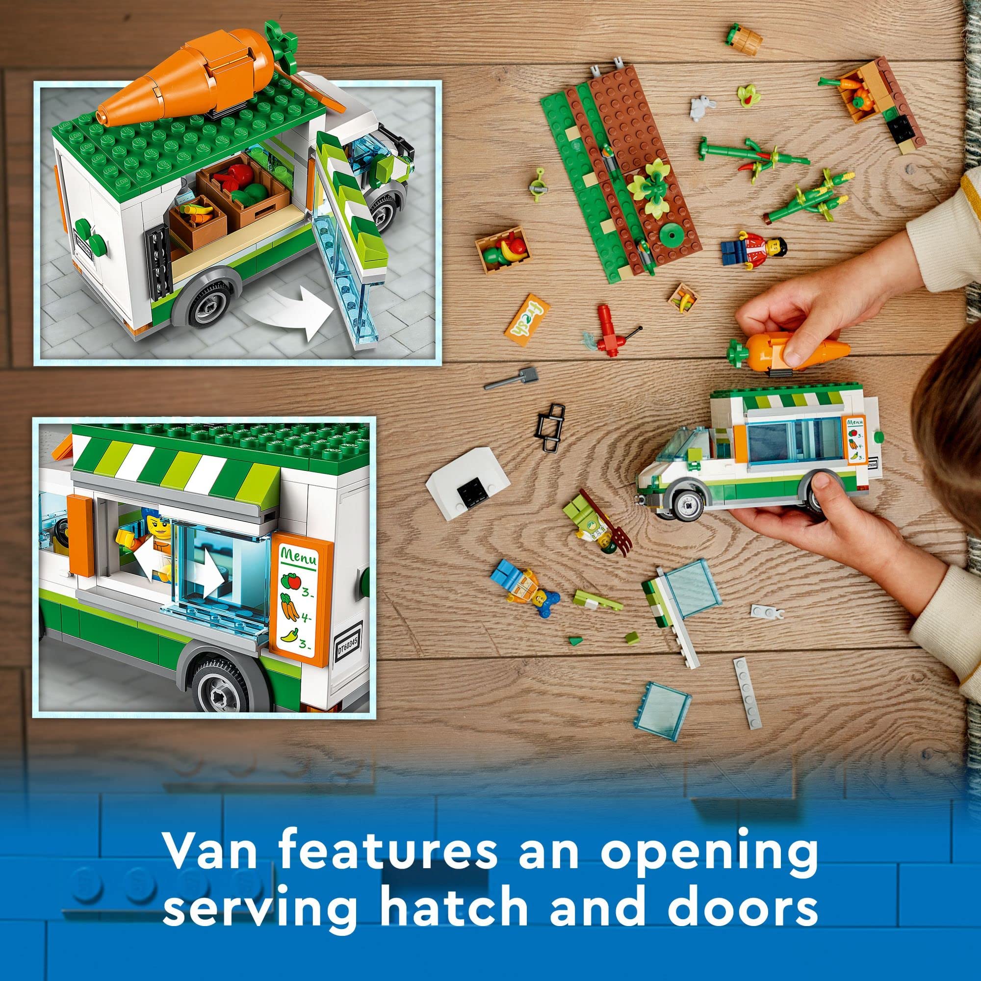 Foto 4 | Set De Juguetes De Construcción Lego City Farmers Market Van 60345 Kids 5+ - Venta Internacional.