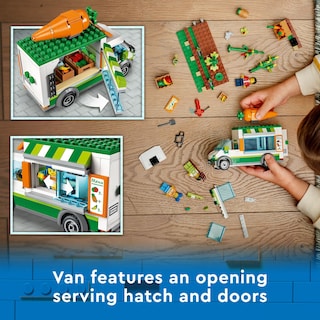Foto 4 | Set De Juguetes De Construcción Lego City Farmers Market Van 60345 Kids 5+ - Venta Internacional.