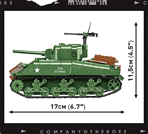 Foto 4 pulgar | Building Blocks: El Tanque Sherman M4a1 De Company Of Heroes 3 De Cobi - Venta Internacional.