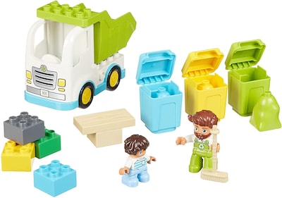 Foto 3 | Camión De Basura Lego Duplo Town De Juguete De Construcción Y Reciclaje - Venta Internacional.