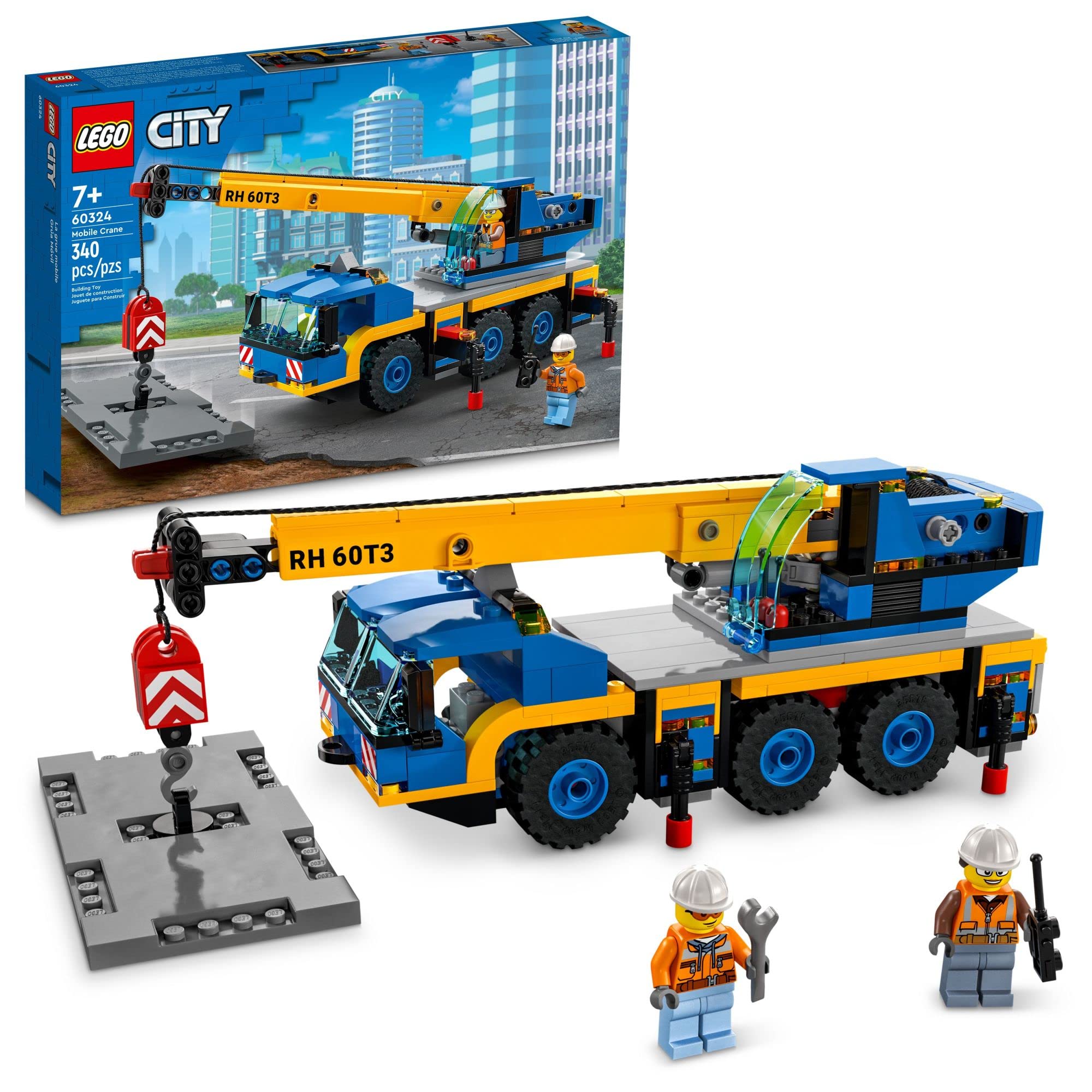 Set De Construcción De Juguetes Lego City Great Vehicles Mobile Crane 60324 - Venta Internacional.