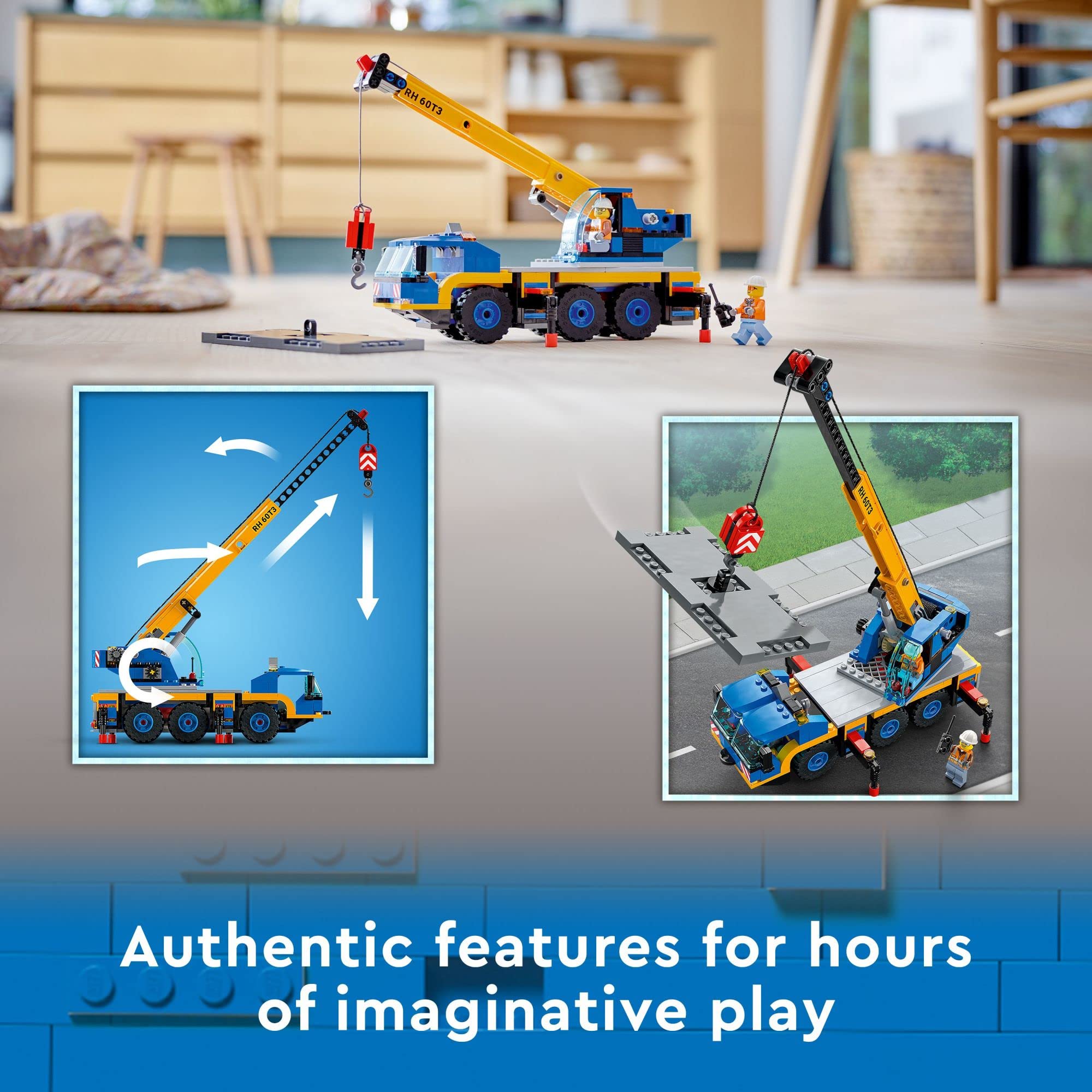 Foto 4 pulgar | Set De Construcción De Juguetes Lego City Great Vehicles Mobile Crane 60324 - Venta Internacional.