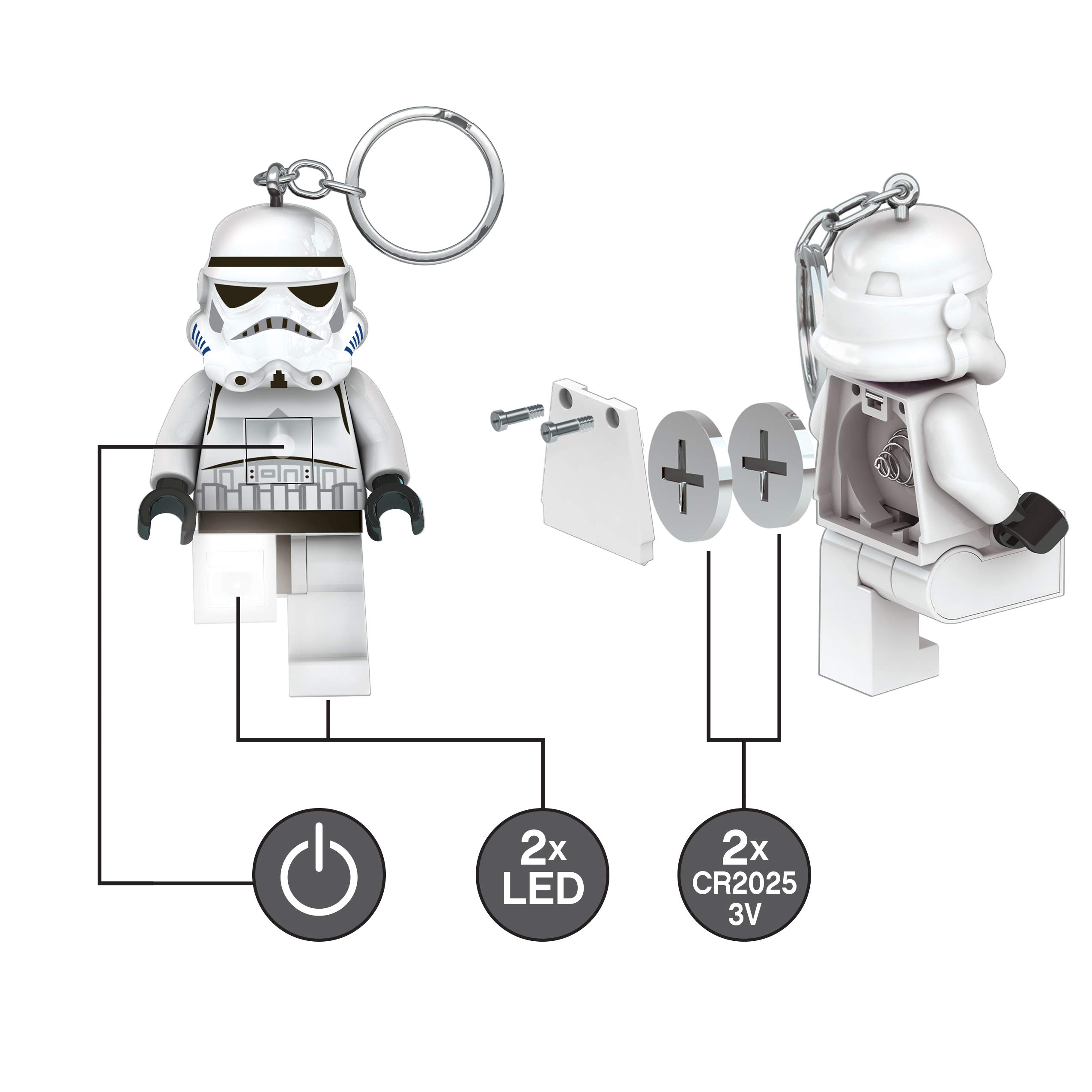 Foto 4 pulgar | Llavero Lego Star Wars Stormtrooper De 7,62 Cm Con Led - Venta Internacional.