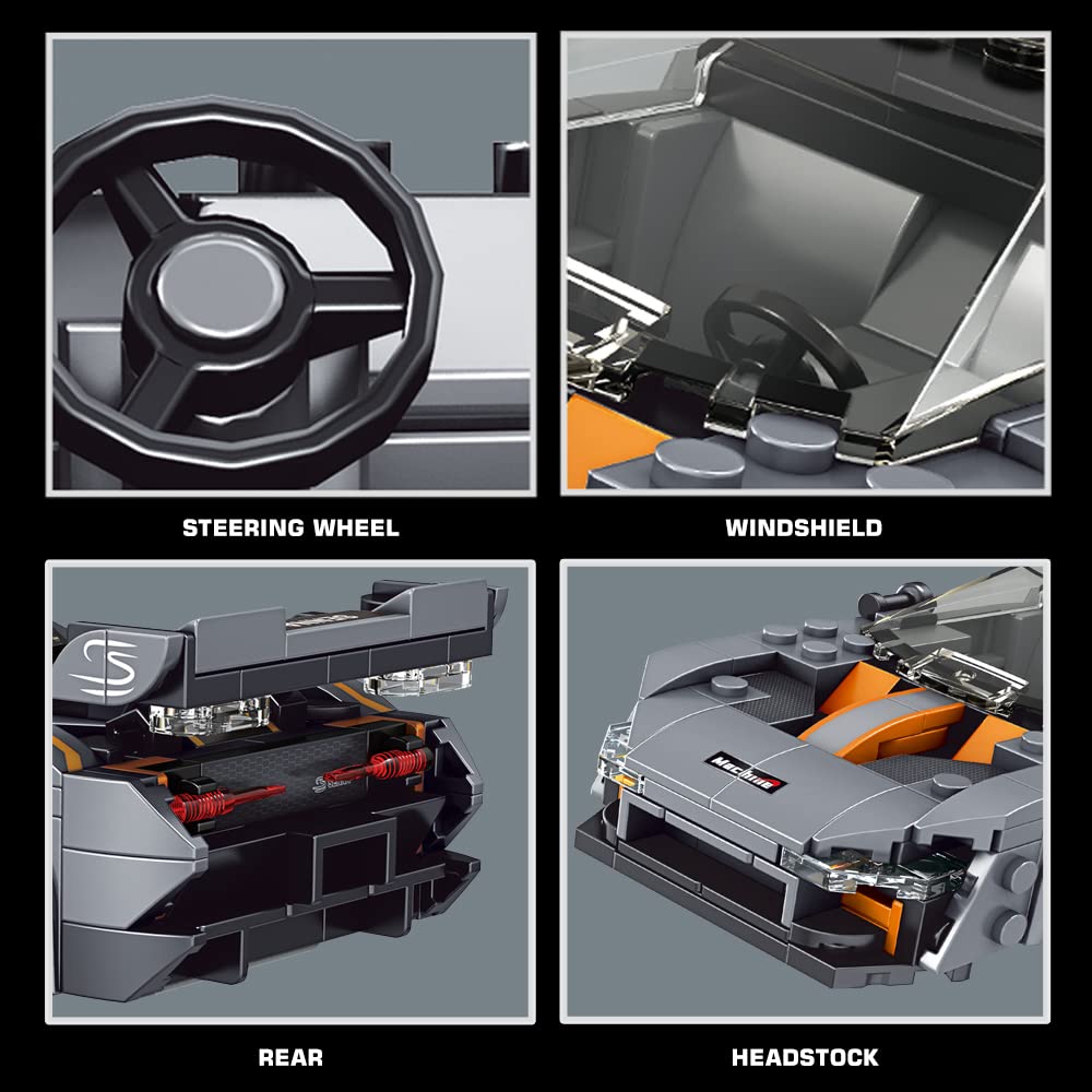 Foto 4 | Molde Para Juguetes De Construcción King Speed Champions Senna Con Vitrina - Venta Internacional.