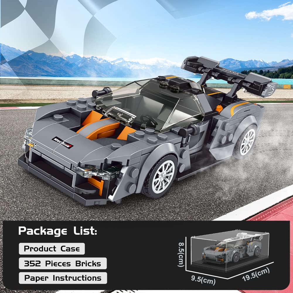 Foto 5 | Molde Para Juguetes De Construcción King Speed Champions Senna Con Vitrina - Venta Internacional.