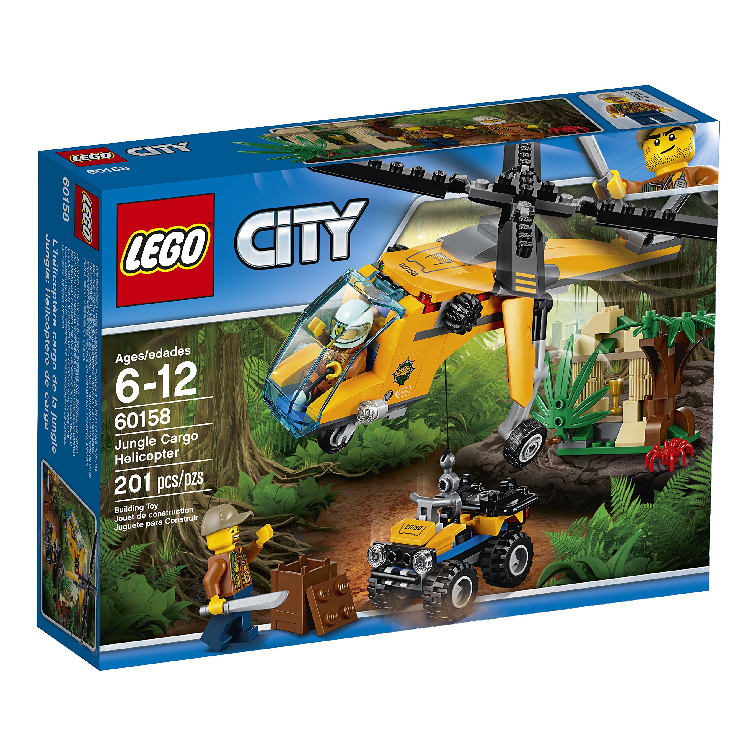 Foto 2 pulgar | Lego City Jungle Explorers Jungle Cargo Helicopter 60158 201 Piezas - Venta Internacional