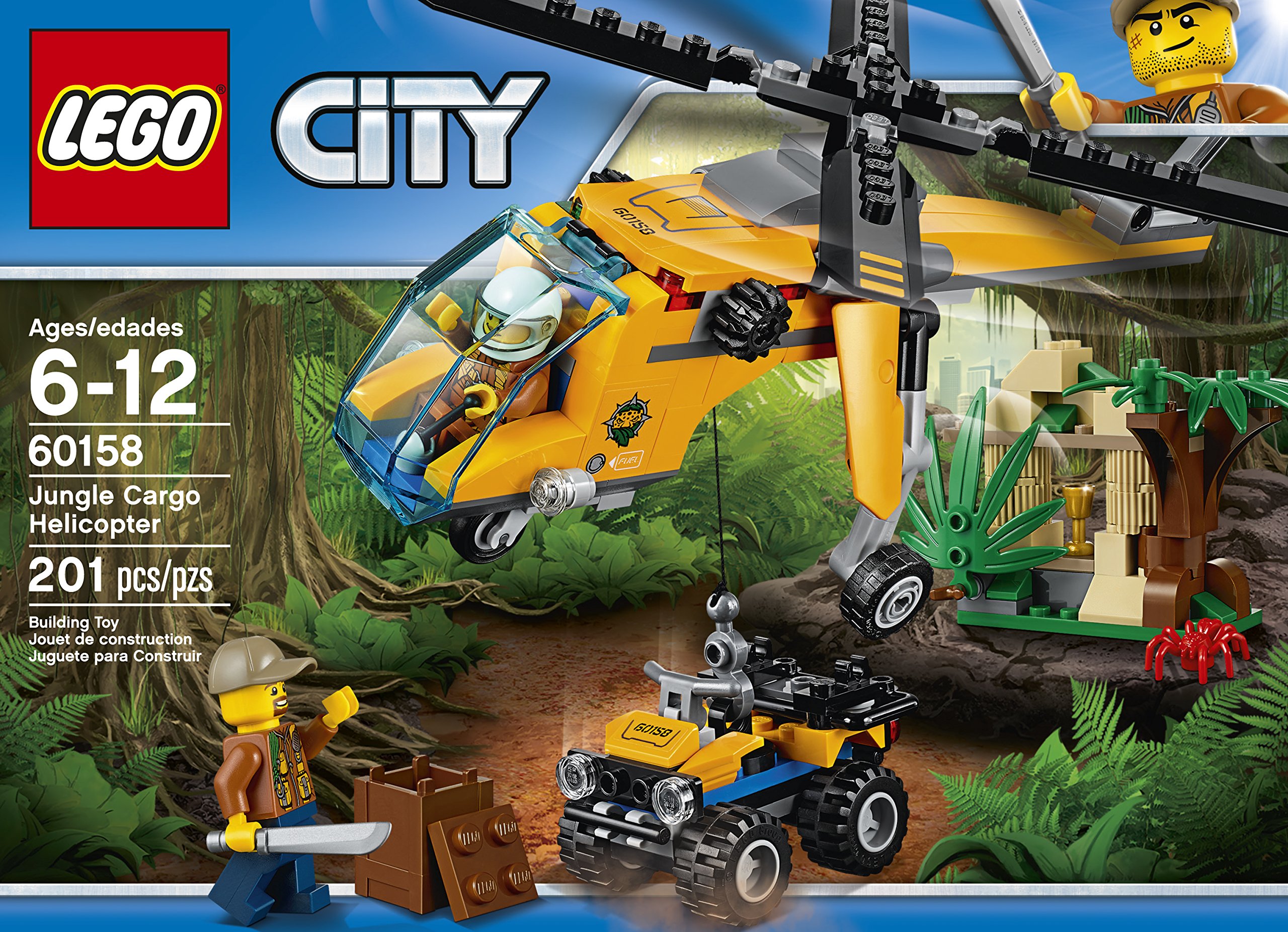 Foto 3 pulgar | Lego City Jungle Explorers Jungle Cargo Helicopter 60158 201 Piezas - Venta Internacional