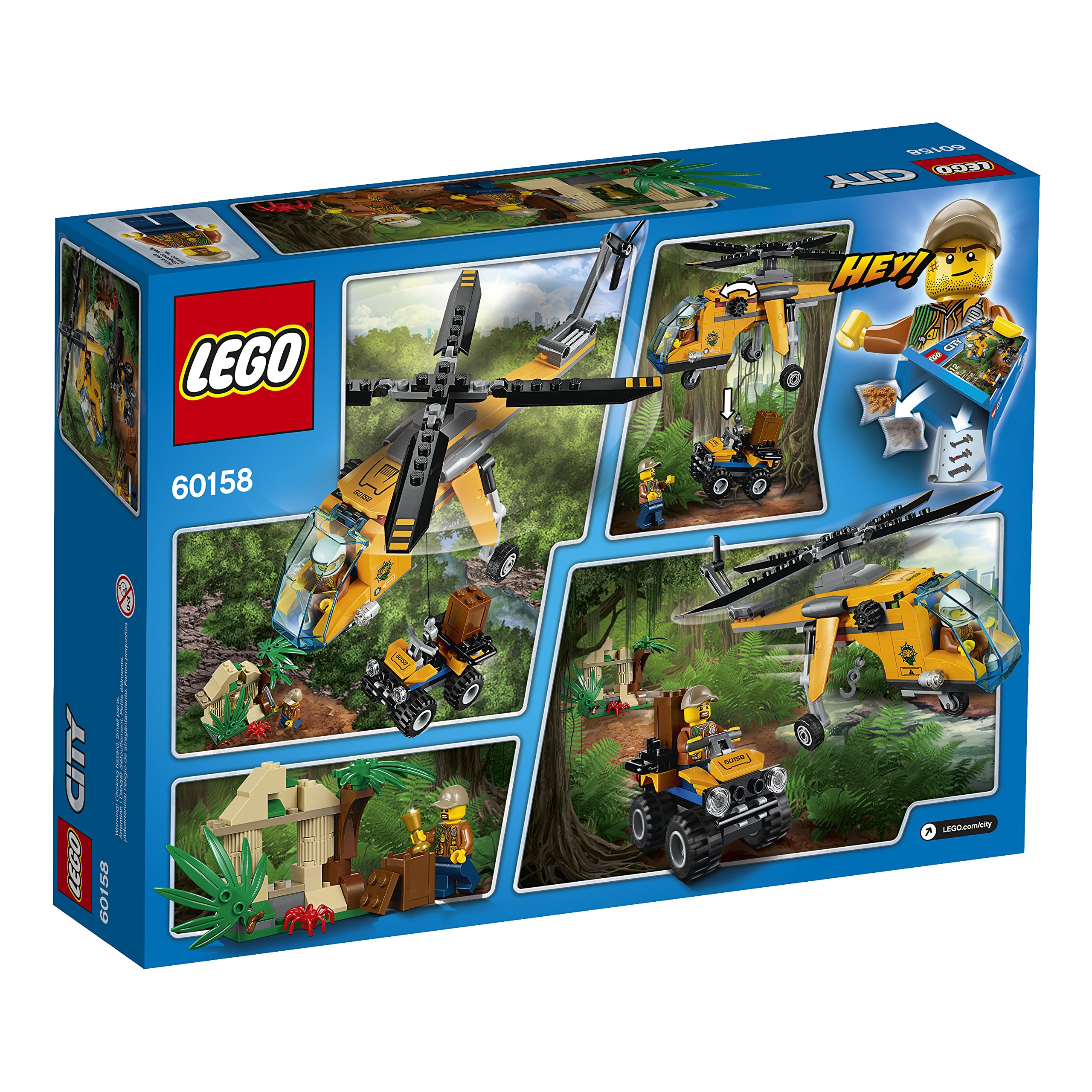 Foto 4 pulgar | Lego City Jungle Explorers Jungle Cargo Helicopter 60158 201 Piezas - Venta Internacional