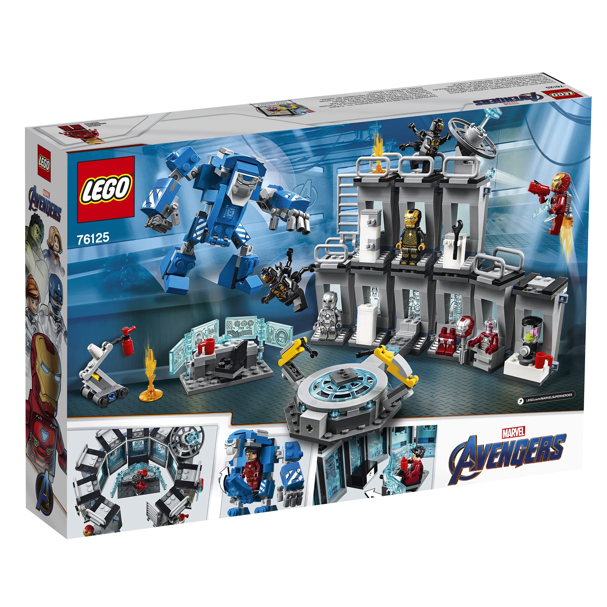 Foto 5 pulgar | Kit de Construcción Lego Marvel Avengers Iron Man Hall Of Armor 76125 - Venta Internacional