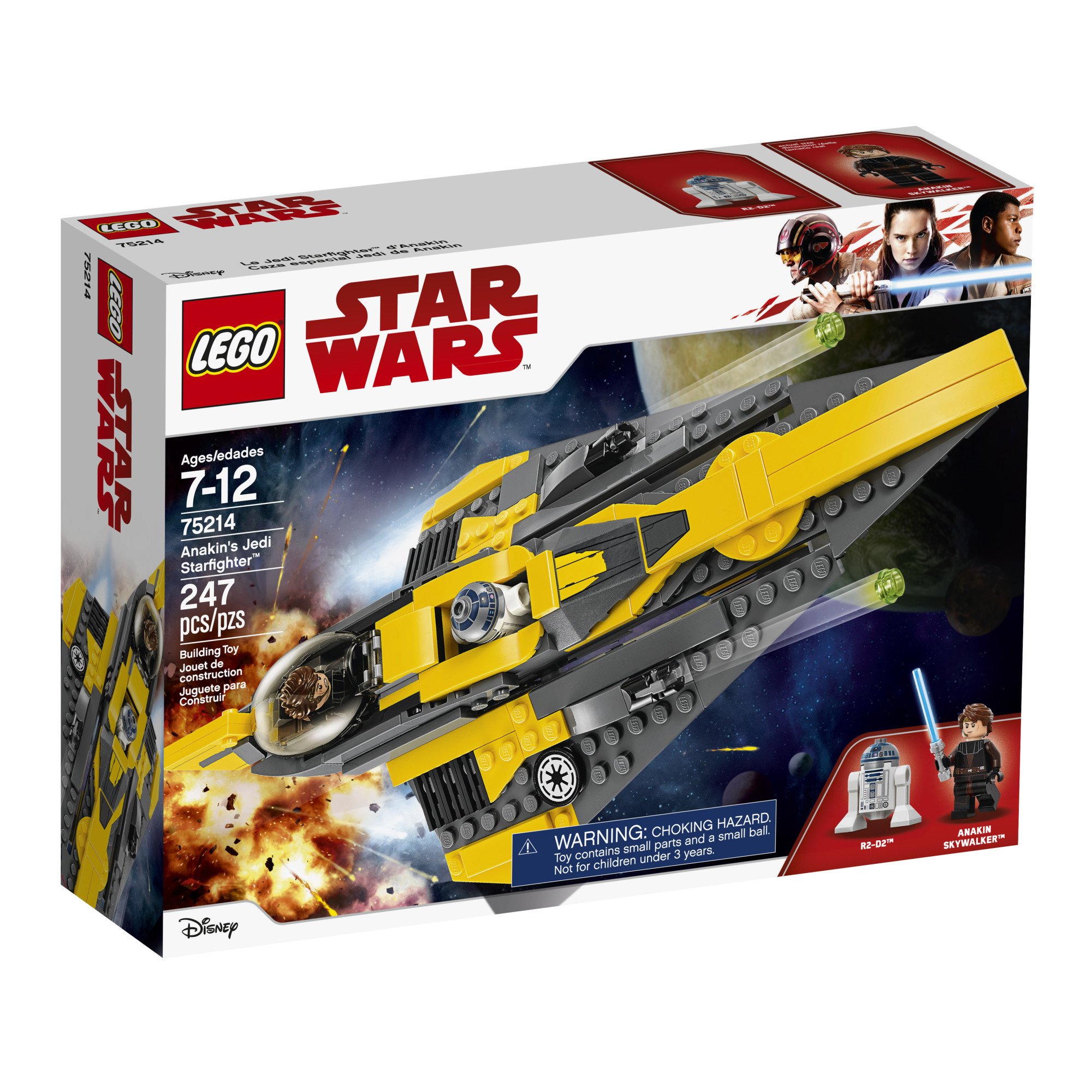 Foto 4 | Kit De Construcción Lego Star Wars Anakin's Jedi Starfighter 75214 - Venta Internacional.