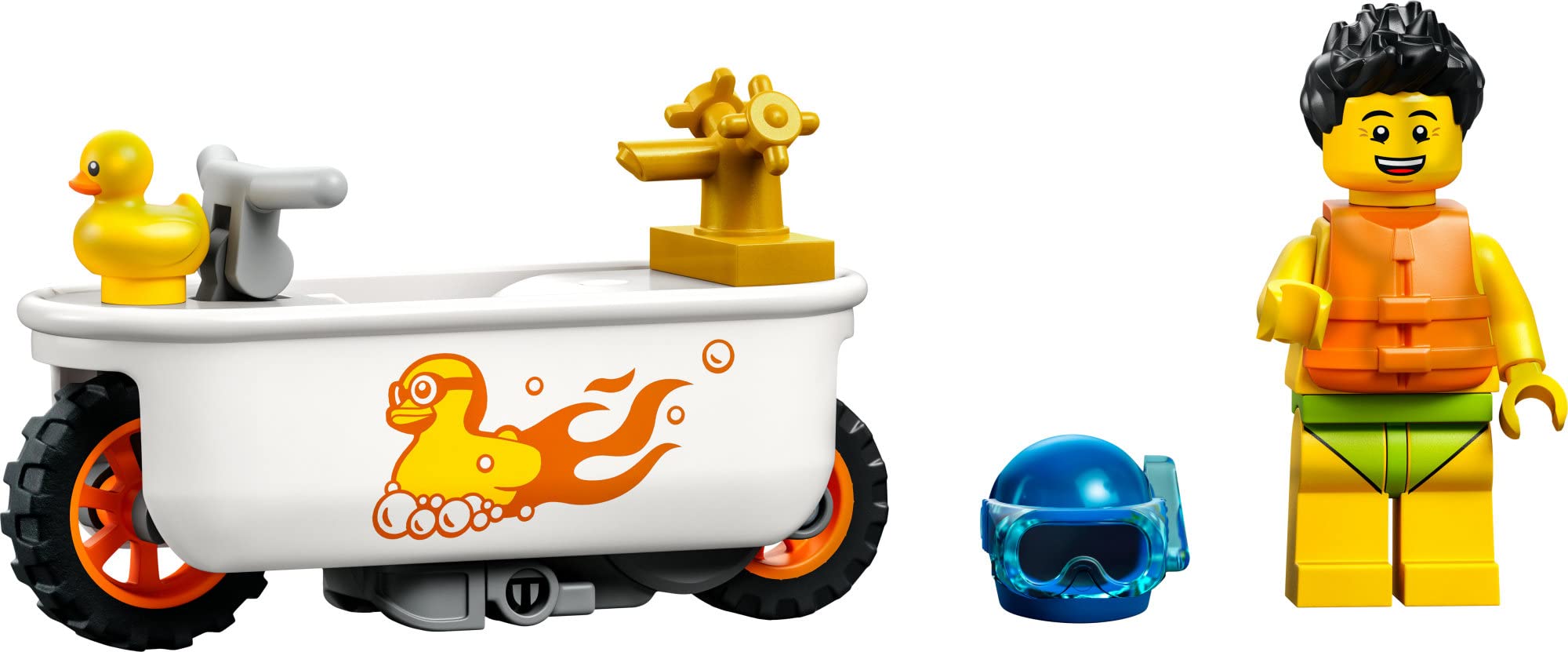 Foto 6 pulgar | Set De Juguetes De Construcción Lego City Stuntz Bathtub Stunt Bike 60333 - Venta Internacional.