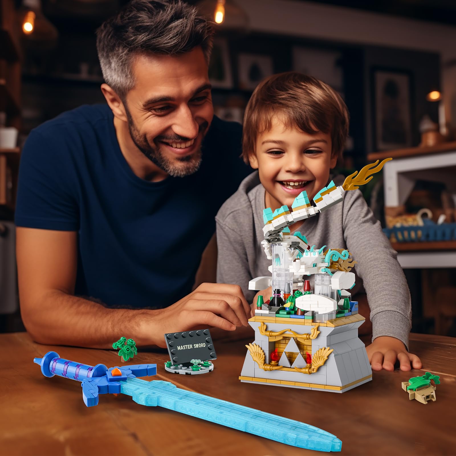 Foto 5 | Set de Bloques de Construcción Sillbird Botw Glowing Master Sword 684 Piezas - Venta Internacional