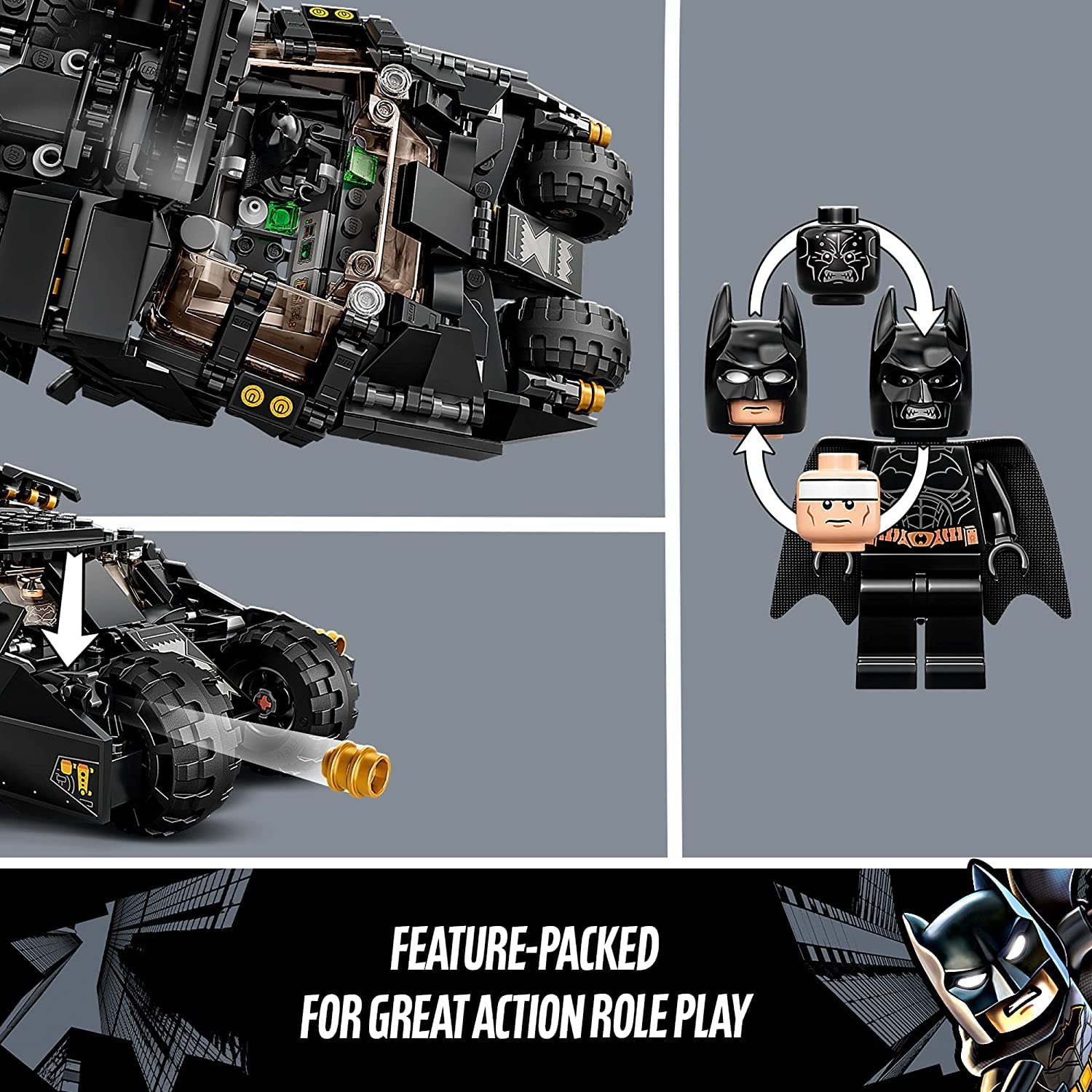 Foto 5 | Juguete De Construcción Lego Dc Batman Batmobile Vumbler 76239 - Venta Internacional.