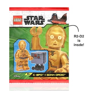 Foto 2 | Set de Minifiguras Lego Star Wars R2-d2 C-3po y Gonk Droid - Venta Internacional