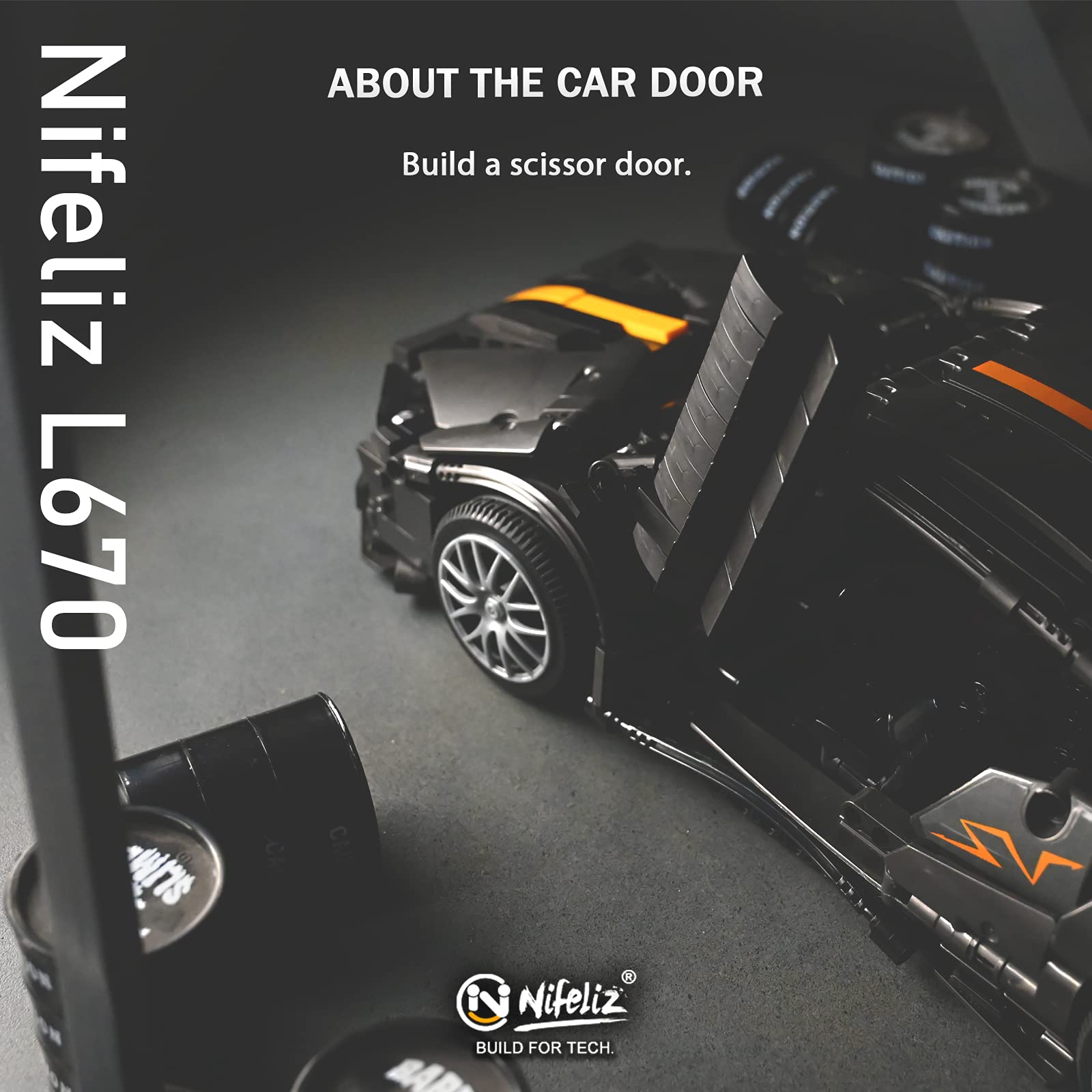 Foto 6 | Bloques De Construcción Y Juguete De Construcción Nifeliz L670 Sports Car - Venta Internacional.