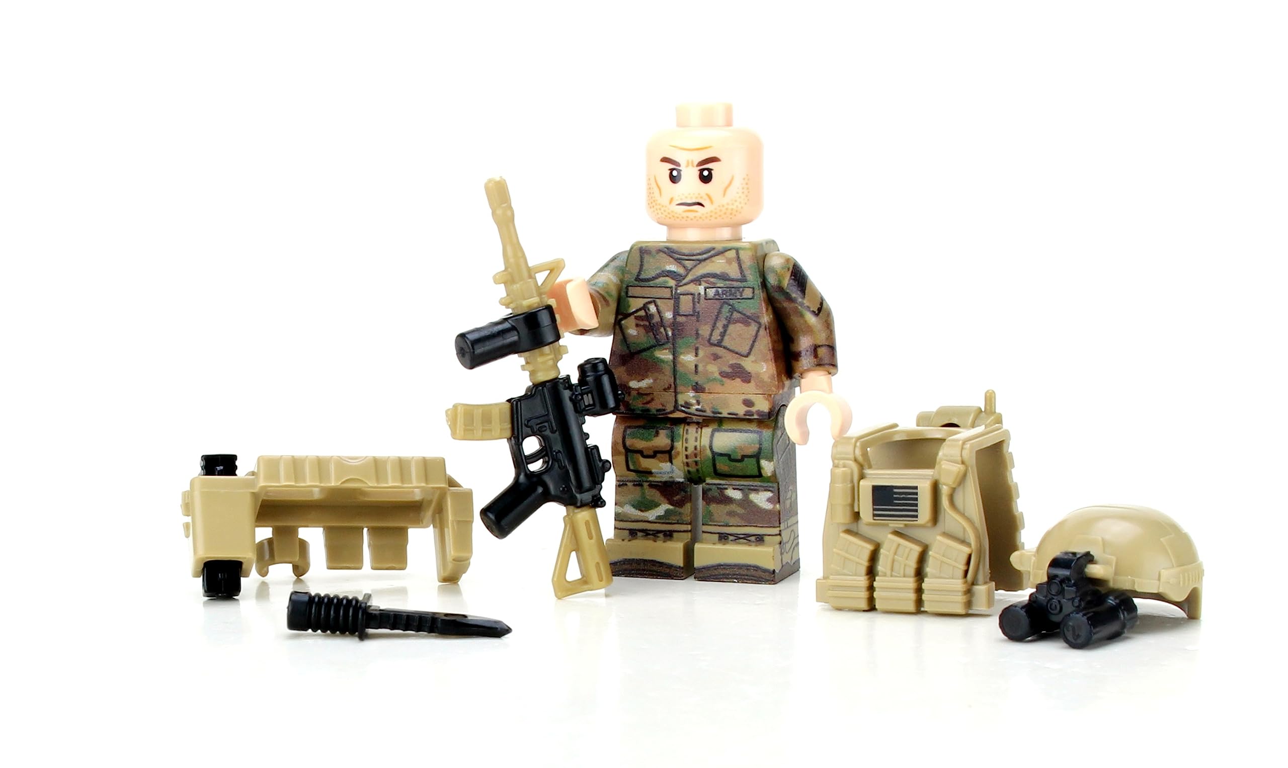 Foto 2 | Minifigura Lego Battle Brick Army Ranger Ocp Sf Soldier - Venta Internacional