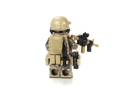 Foto 5 | Minifigura Lego Battle Brick Army Ranger Ocp Sf Soldier - Venta Internacional
