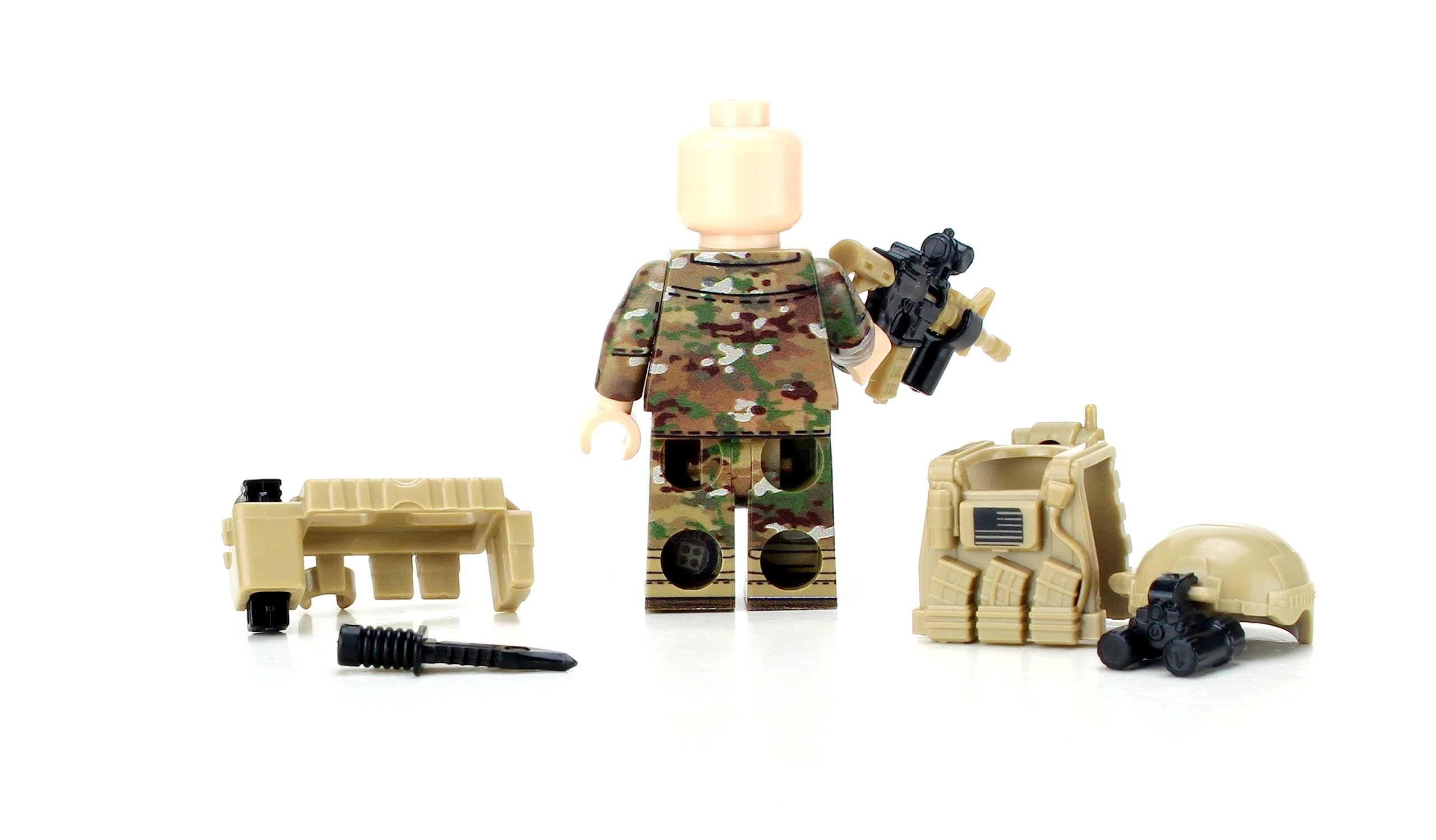 Foto 7 | Minifigura Lego Battle Brick Army Ranger Ocp Sf Soldier - Venta Internacional