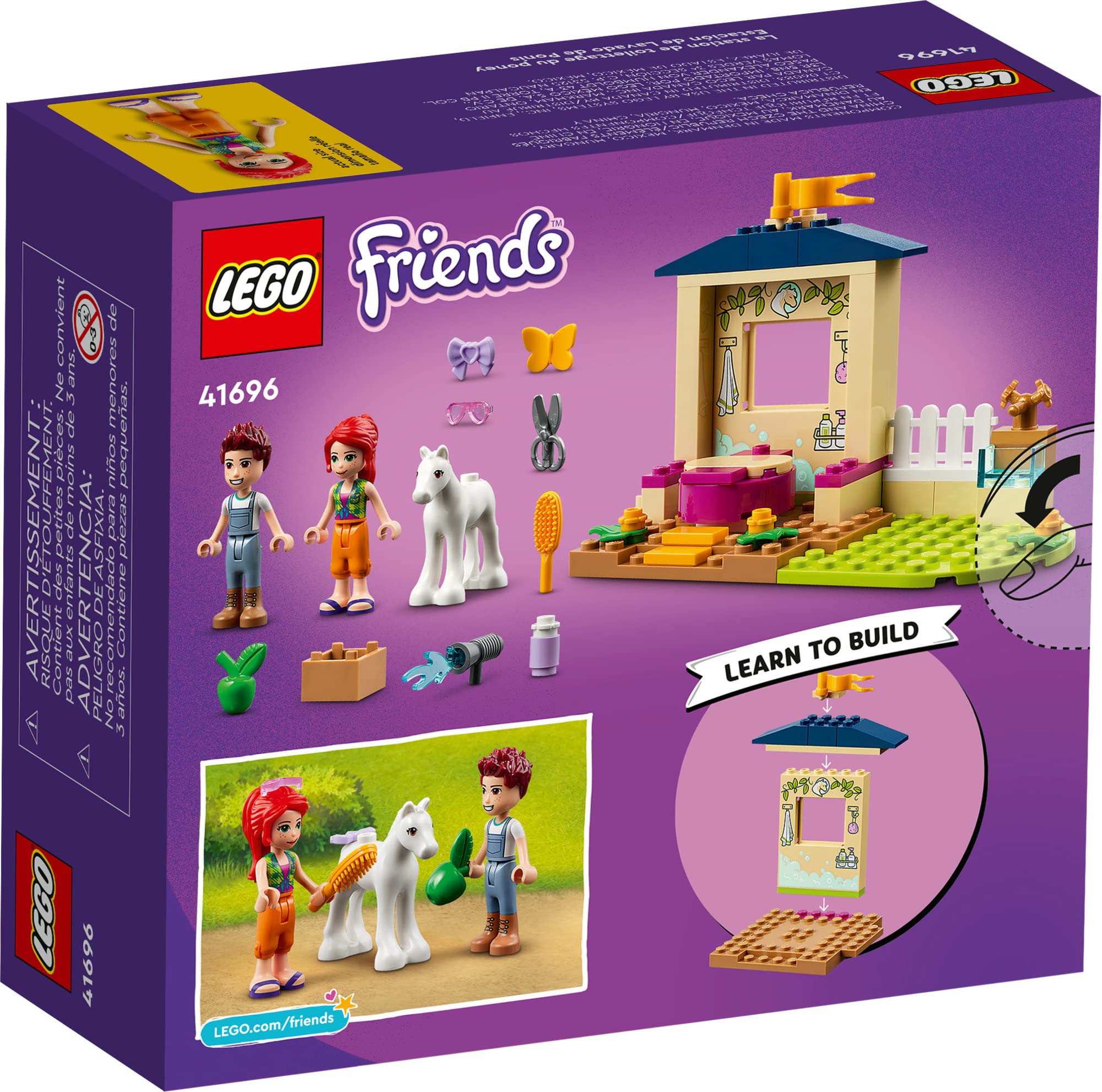 Foto 7 pulgar | Establo Lego Friends 41696 Para Lavar Ponis De Juguete Con Minimuñeca Mia - Venta Internacional.