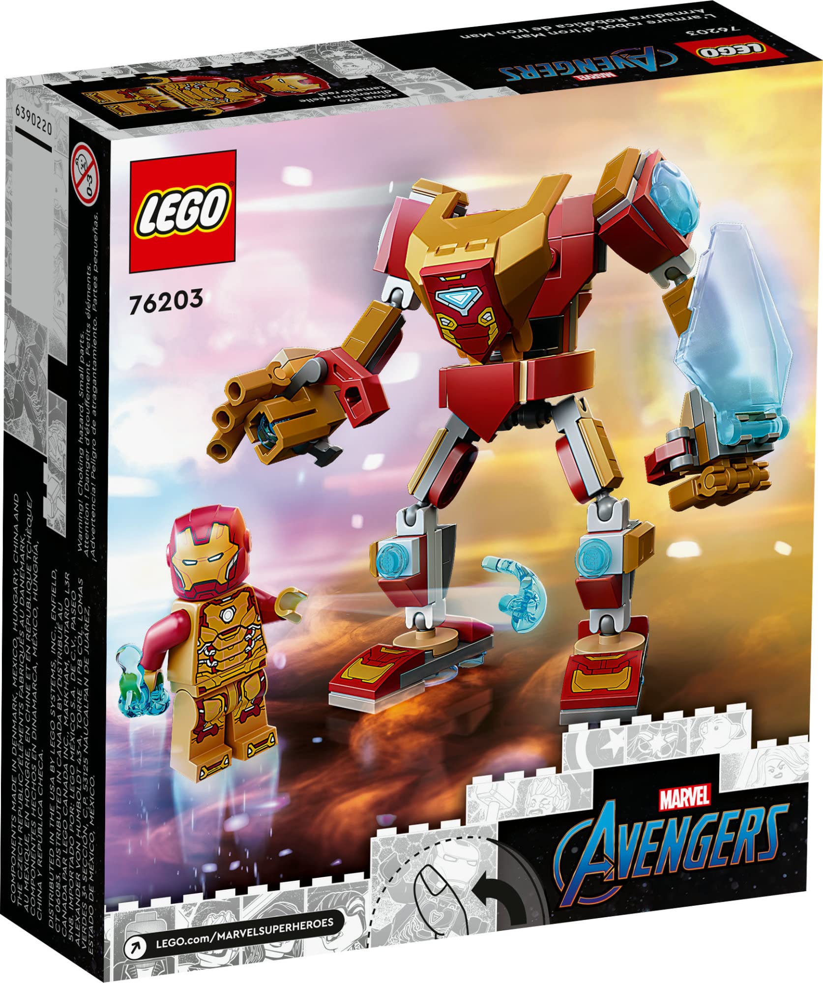 Foto 5 pulgar | Kit De Construcción Lego Marvel Iron Man Mech Armor 76203 Para Mayores De 7 Años - Venta Internacional.