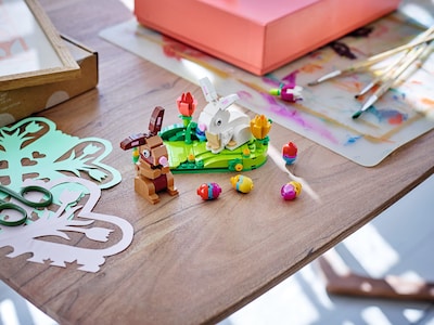 Foto 4 | Set De Juguetes De Construcción Lego Easter Rabbits Display 40523 - Venta Internacional.