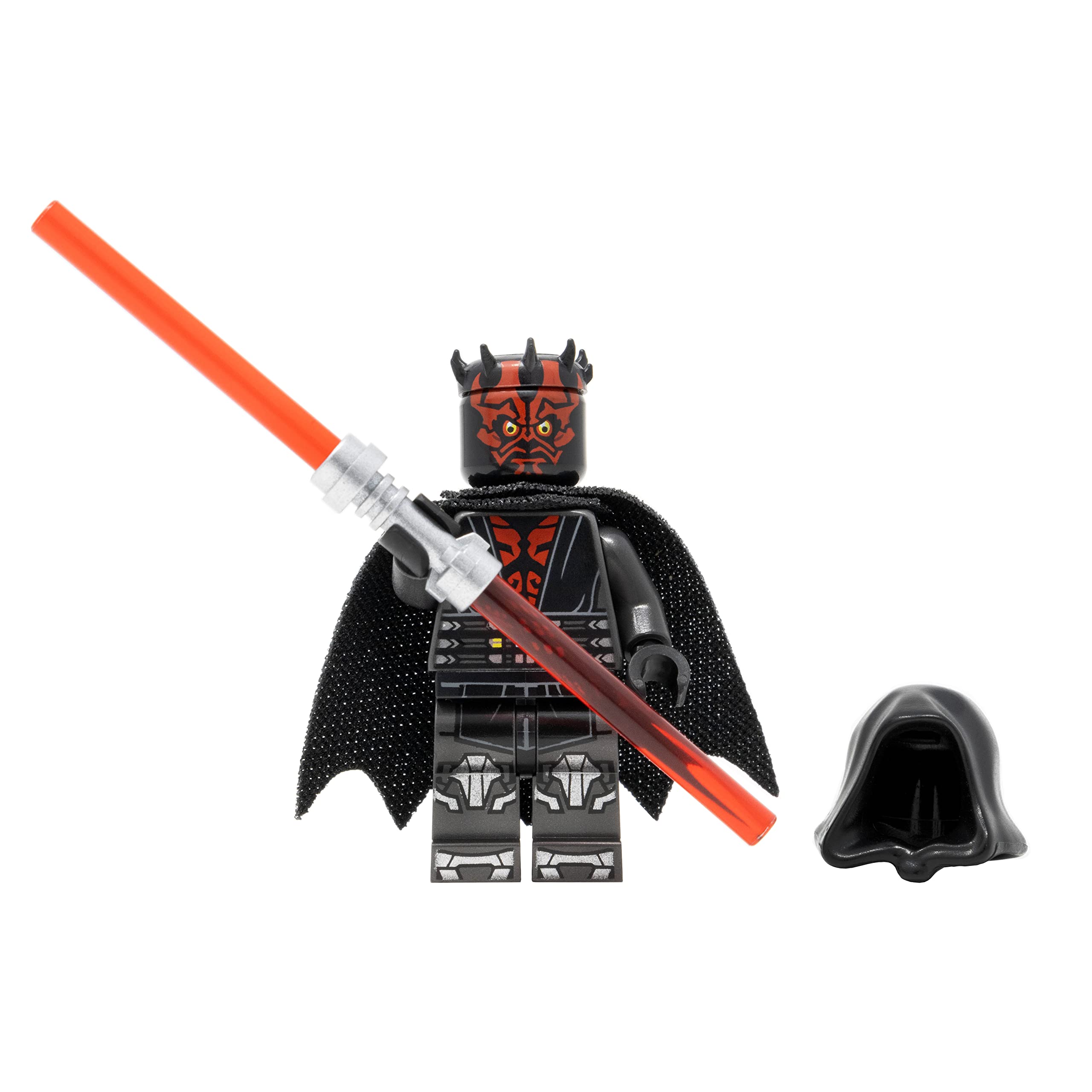 Foto 3 pulgar | Minifigura Lego Star Wars Darth Maul Con Armadura Plateada Metalizada - Venta Internacional.
