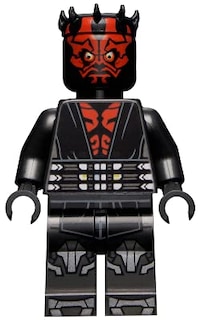 Foto 5 | Minifigura Lego Star Wars Darth Maul Con Armadura Plateada Metalizada - Venta Internacional.