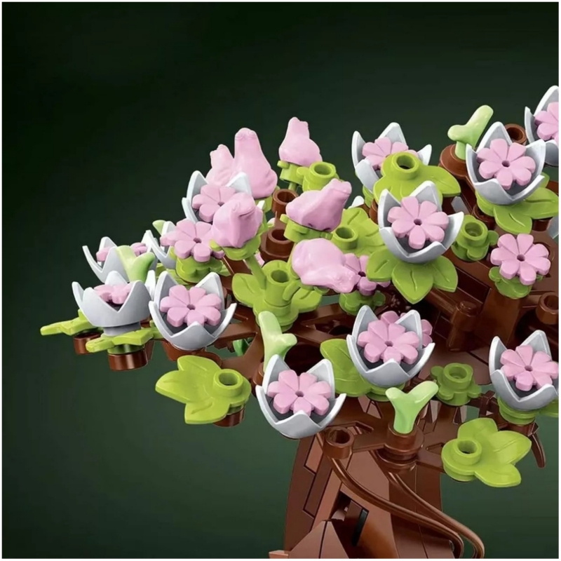 Foto 5 pulgar | Maceta De Bonsái De Juguete Para Armar Lego Compatible Con 462 Piezas - Venta Internacional.