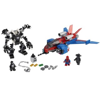 Foto 2 | Juguete de Construcción Lego Marvel Spider-Man Spider-Jet vs Venom Mech 76150 371 piezas - Venta Internacional