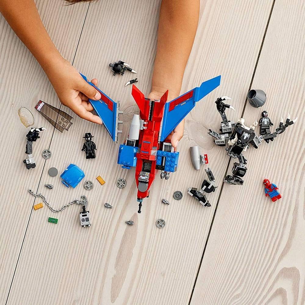 Foto 5 pulgar | Juguete de Construcción Lego Marvel Spider-Man Spider-Jet vs Venom Mech 76150 371 piezas - Venta Internacional