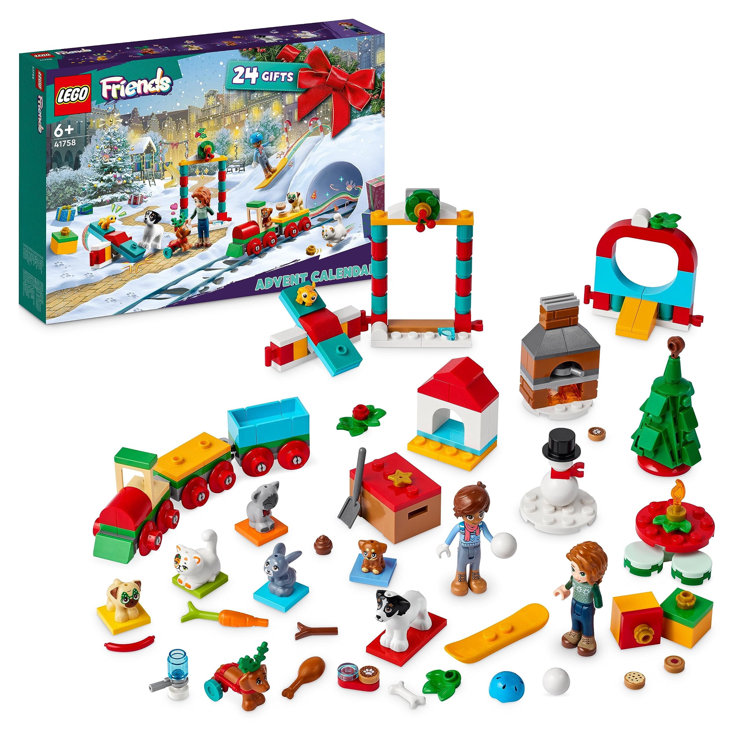 Foto 2 pulgar | Calendario De Adviento Lego Friends 41758 2023 Con 231 Piezas - Venta Internacional.