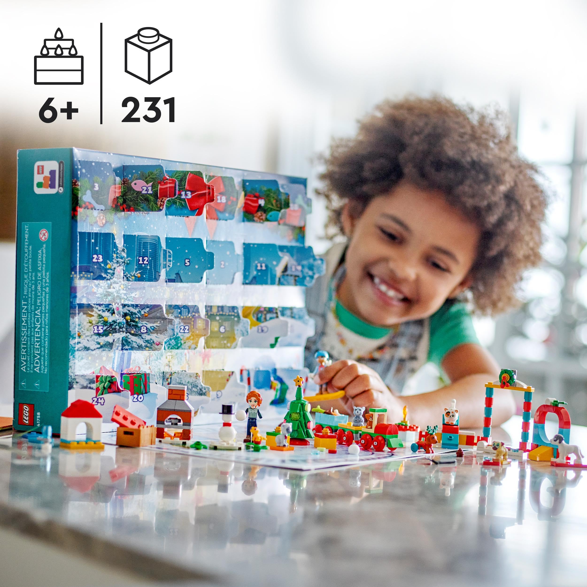 Foto 3 pulgar | Calendario De Adviento Lego Friends 41758 2023 Con 231 Piezas - Venta Internacional.