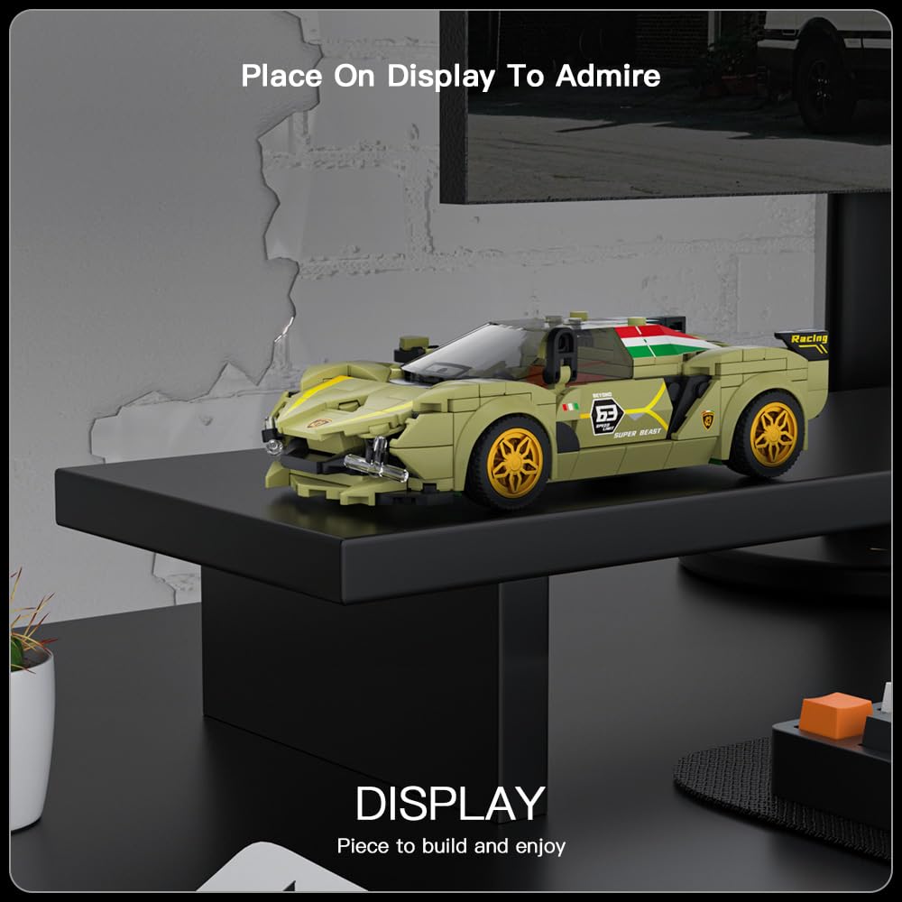 Foto 4 | Molde Para Juguetes De Construcción King Speed Champions Lambo Sina 333 Piezas - Venta Internacional.