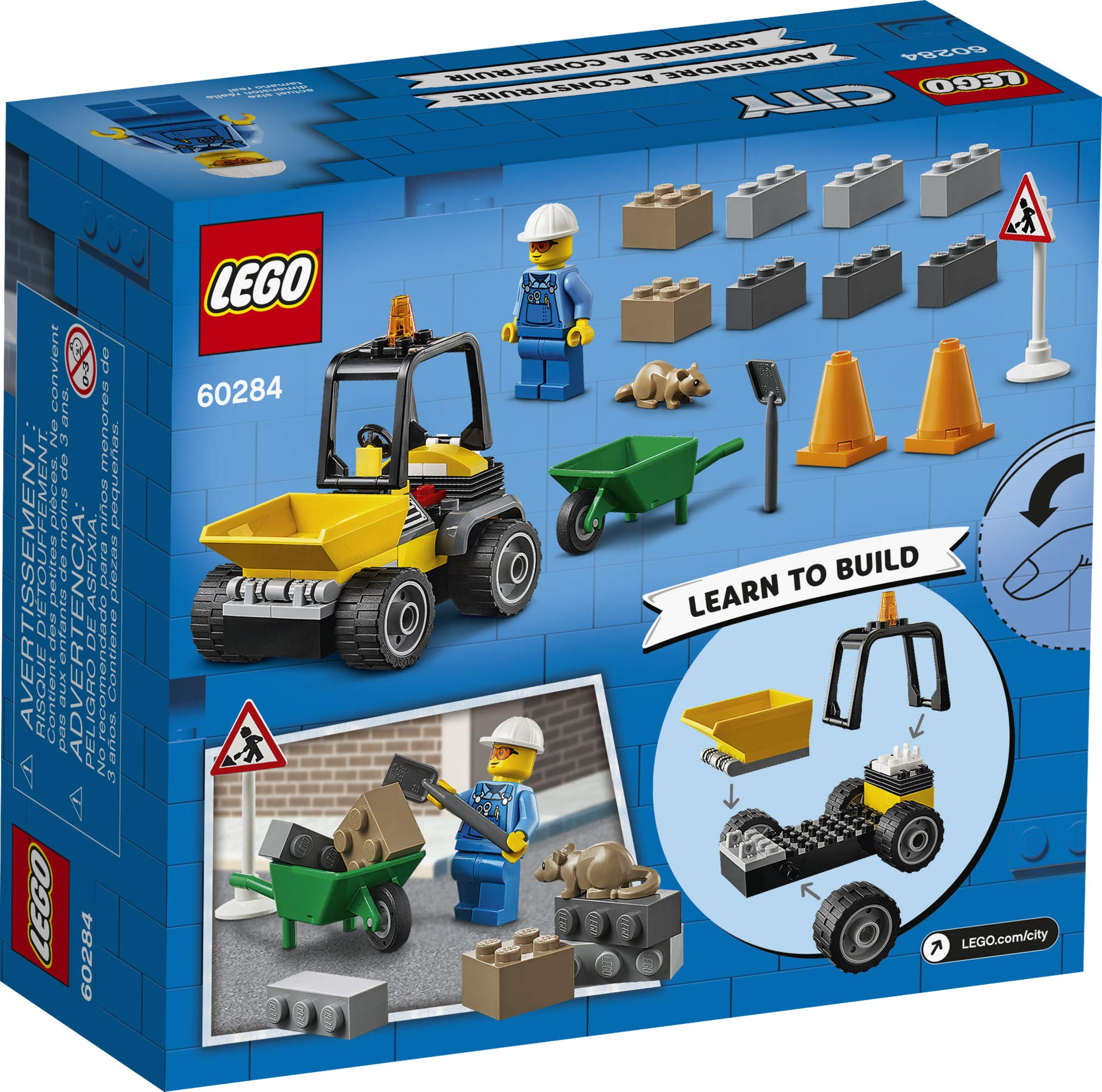 Foto 6 pulgar | Kit De Construcción De Juguetes Lego City Roadwork Truck 60284, 58 Piezas - Venta Internacional.