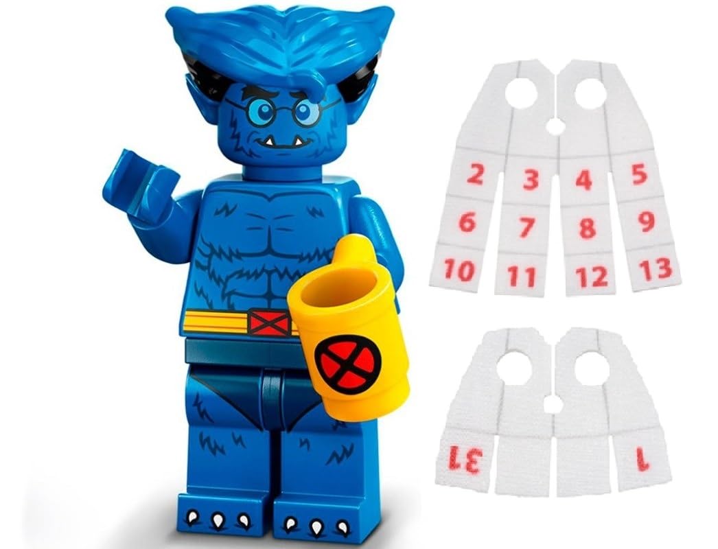 Minifigura Lego Marvel Series 2 Beast Con Capas De Hombre Con Calendario - Venta Internacional