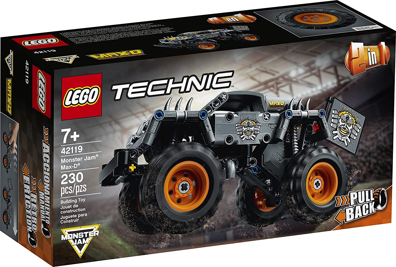 Lego Technic Monster Jam Max-d 42119 - Venta Internacional