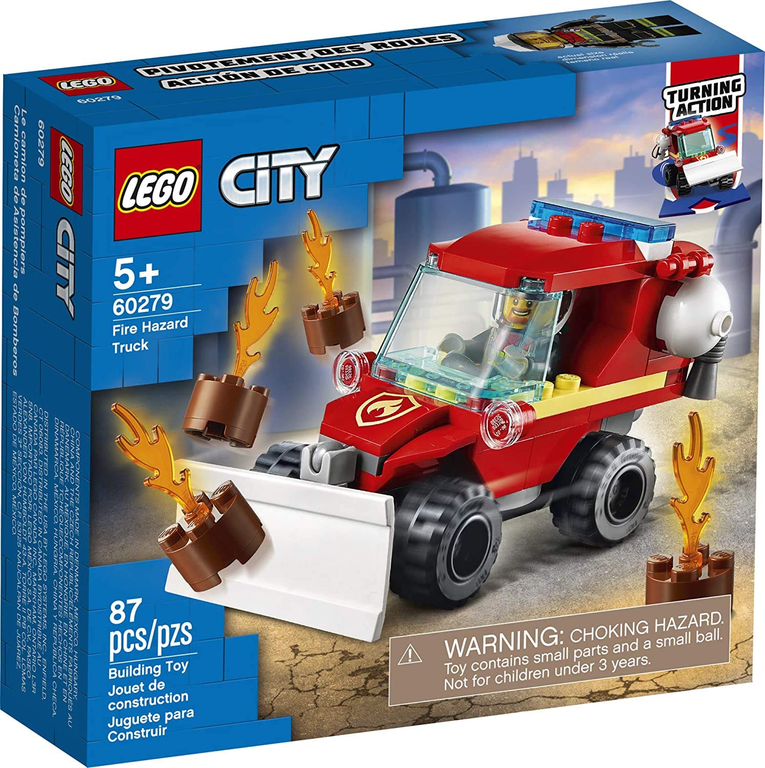 Kit De Construcción Lego City Fire Hazard Truck 60279 (87 Piezas) - Venta Internacional.